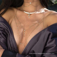 Popular Body Chain Jewelry Sexy Models Necklace Breast Chains Making Supplies
